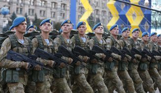 Dress rehearsal of Military Parade
