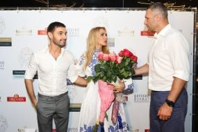 Olga Sumskaya, Vitaly Kozlovsky and Vitali Klitschko