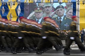 The parade on Independence Day
