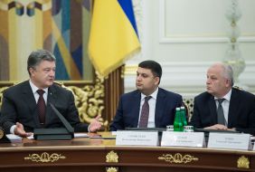Petro Poroshenko, Vladimir Groisman, Stepan Kubiv