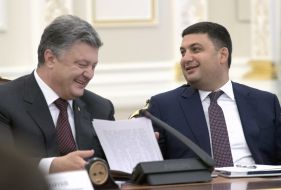 Petro Poroshenko and Vladimir Groisman