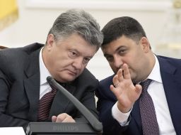 Petro Poroshenko and Vladimir Groisman
