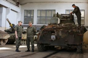 In Kiev armored plant workshop