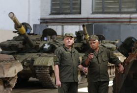 In Kiev armored plant workshop