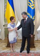 Petro Poroshenko and Marie Jovanovich
