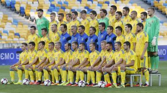 Open training of football team of Ukraine