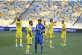 Open training of football team of Ukraine