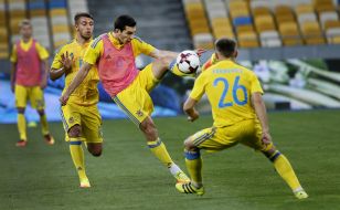 Open training of football team of Ukraine