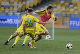Open training of football team of Ukraine