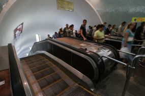 Escalator in the subway