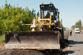 Ремонт дороги в Запорізькій області