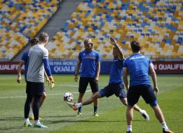 Open training of national football team Iceland