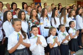 The opening ceremony of the monument to Vasiliy Stus