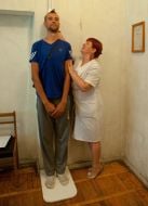 Medical examination of recruits