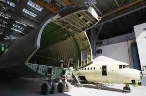 Unfinished transport aircraft An-225 "Mriya"