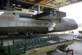 Unfinished transport aircraft An-225 "Mriya"