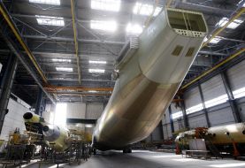 Unfinished transport aircraft An-225 "Mriya"