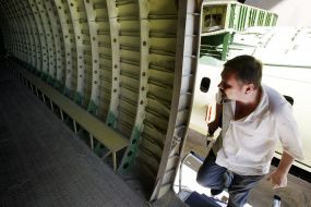 Unfinished transport aircraft An-225 "Mriya"