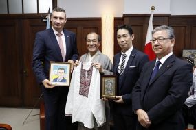 Vitali Klitschko and Daisaku Kadokawa