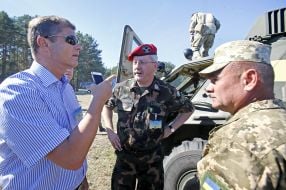 Demonstration of military equipment