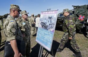 Demonstration of military equipment