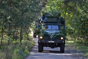 The military artillery exercises in the ATO zone