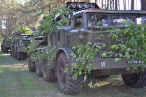 The military artillery exercises in the ATO zone