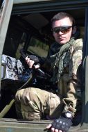 The military artillery exercises in the ATO zone