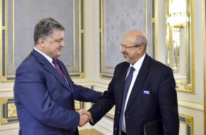 Petro Poroshenko and Lamberto Zannier