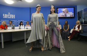 Models demonstrate clothes