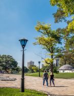 The restored territory of Starokyivska mountain