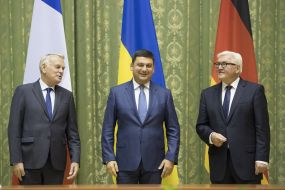 Vladimir Groisman, Jean-Marc Ayrault, Frank-Walter Steinmeier