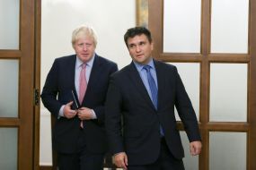 Pavlo Klimkin and Boris Johnson