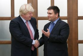 Pavlo Klimkin and Boris Johnson