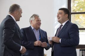 Vladimir Groisman, Victor Pinchuk, Aleksandr Kwasniewski