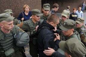 Clash at the Russian Consulate