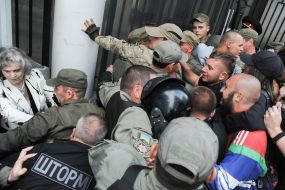 Clash at the Russian Consulate