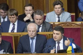 The ministers in the government box