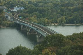 View of the metro bridge
