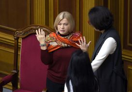 Oksana Syroyid and Irina Gerashchenko
