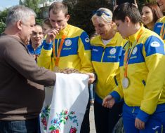 Meeting of members of the Paralympic team of Ukraine in Zaporizhia