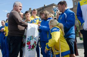 Meeting of members of the Paralympic team of Ukraine in Zaporizhia