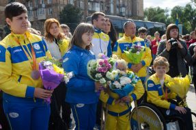 Meeting of members of the Paralympic team of Ukraine in Zaporizhia