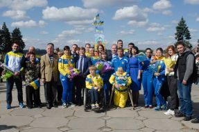 Meeting of members of the Paralympic team of Ukraine in Zaporizhia