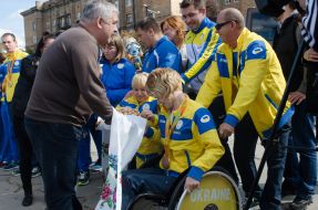 Meeting of members of the Paralympic team of Ukraine in Zaporizhia