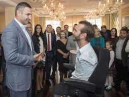 Vitali Klitschko and Nick Vujicic