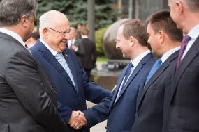 Petro Poroshenko and Reuven Rivlin