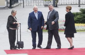 Petro Poroshenko, Marina Poroshenko and Reuven Rivlin