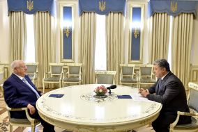 Petro Poroshenko and Reuven Rivlin