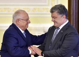 Petro Poroshenko and Reuven Rivlin